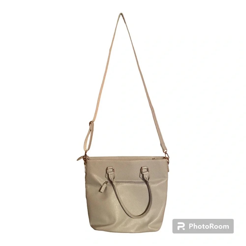 David Jones Paris Gray Purse Handbag Tote